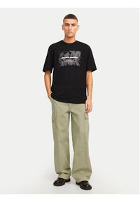 Jack & Jones - Jack&Jones Spodnie materiałowe Bill 12269379 Beżowy Wide Leg. Kolor: beżowy. Materiał: bawełna #7