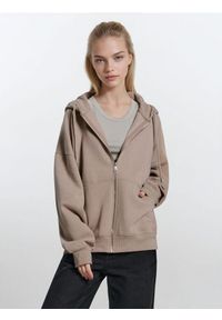 Sinsay - Bluza z kapturem - beżowy. Typ kołnierza: kaptur. Kolor: beżowy