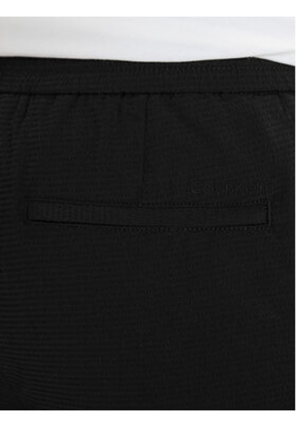 Calvin Klein Szorty materiałowe LV04LF610G Czarny Straight Fit. Kolor: czarny. Materiał: syntetyk