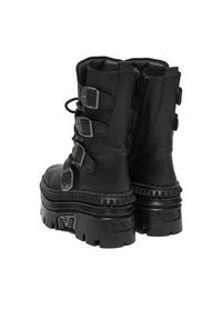 NEW ROCK Trzewiki M-WALL373-S15 Czarny. Kolor: czarny. Materiał: skóra. Styl: rockowy #2