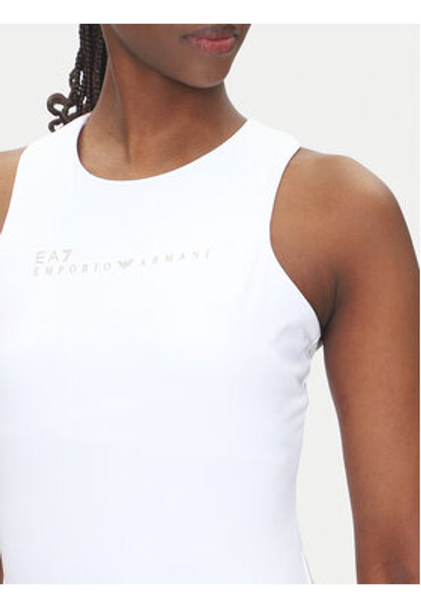 EA7 Emporio Armani Body 7W000338 AF12625 U0002 Biały Slim Fit. Kolor: biały. Materiał: syntetyk