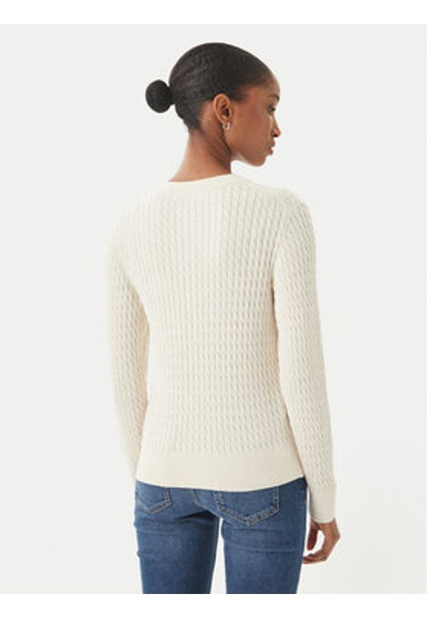 TOMMY HILFIGER - Tommy Hilfiger Kardigan WW0WW43329 Écru Regular Fit. Kolor: kremowy. Materiał: bawełna