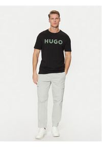 Hugo - HUGO T-Shirt Dulivio 50467556 Czarny Regular Fit. Kolor: czarny. Materiał: bawełna #5