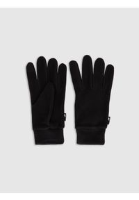 4f - 4F Rękawiczki dzianinowe Touch Screen uniseks - czarne XS. Kolor: czarny. Materiał: dzianina. Sezon: zima. Styl: casual, klasyczny #1