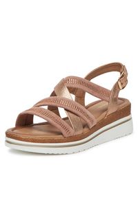 Clara Barson Sandały WS2506-09 Różowy. Kolor: różowy. Materiał: materiał