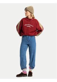 Quiksilver Bluza Mercury Block EQWFT03202 Czerwony Boxy Fit. Kolor: czerwony. Materiał: bawełna #5