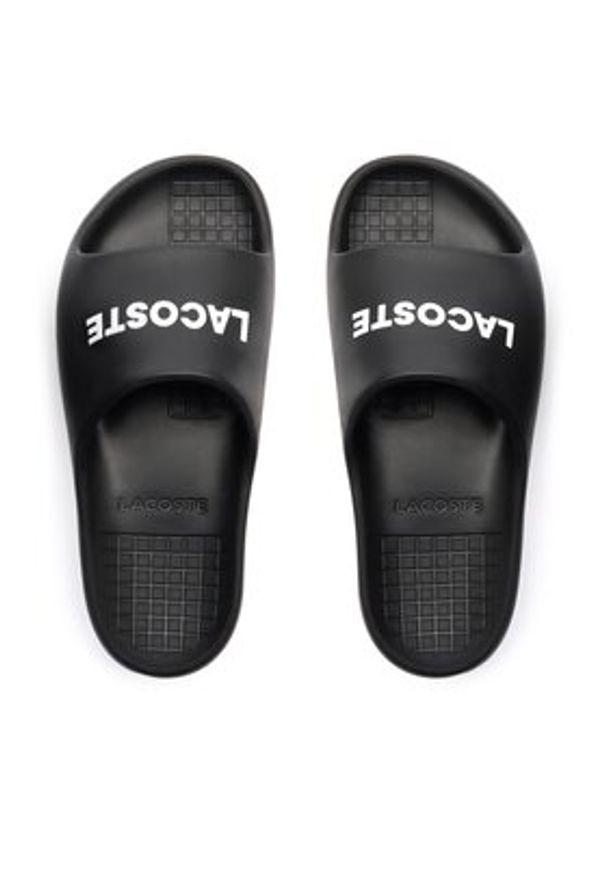 Lacoste Klapki Branded Serve Slide 2.0 747CMA0015 Czarny. Kolor: czarny. Materiał: syntetyk