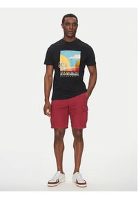 Napapijri T-Shirt S-Arbia NP0A4IE3 Czarny Regular Fit. Kolor: czarny. Materiał: bawełna #5
