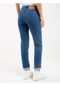 Big-Star - Spodnie jeans damskie proste z kolekcji Authentic 500. Kolor: niebieski. Sezon: lato. Styl: vintage #4