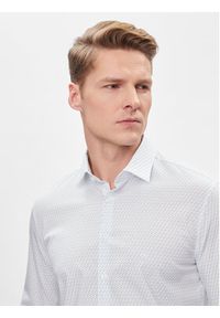 Calvin Klein Koszula K10K112311 Biały Slim Fit. Kolor: biały. Materiał: bawełna