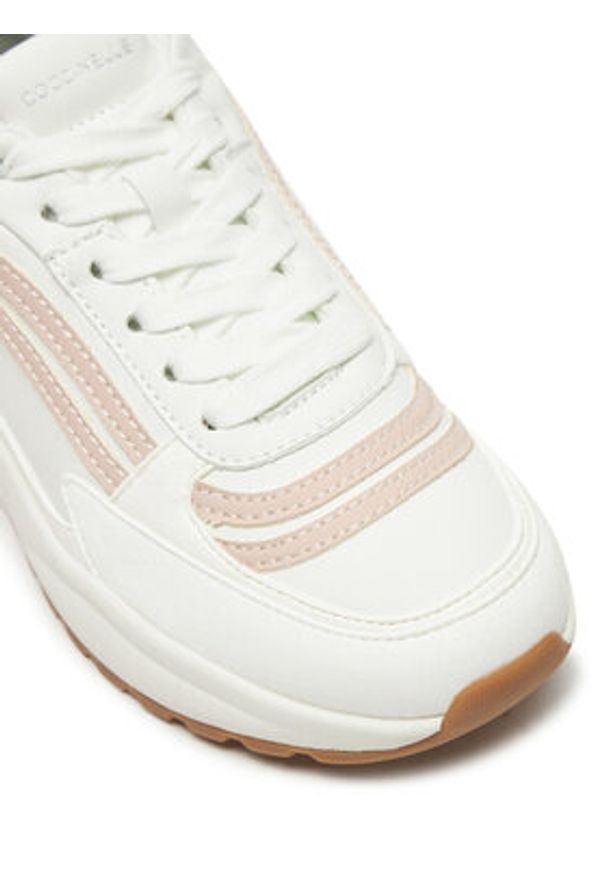 Coccinelle Sneakersy E4 RWM 24 03 01 Biały. Kolor: biały. Materiał: skóra