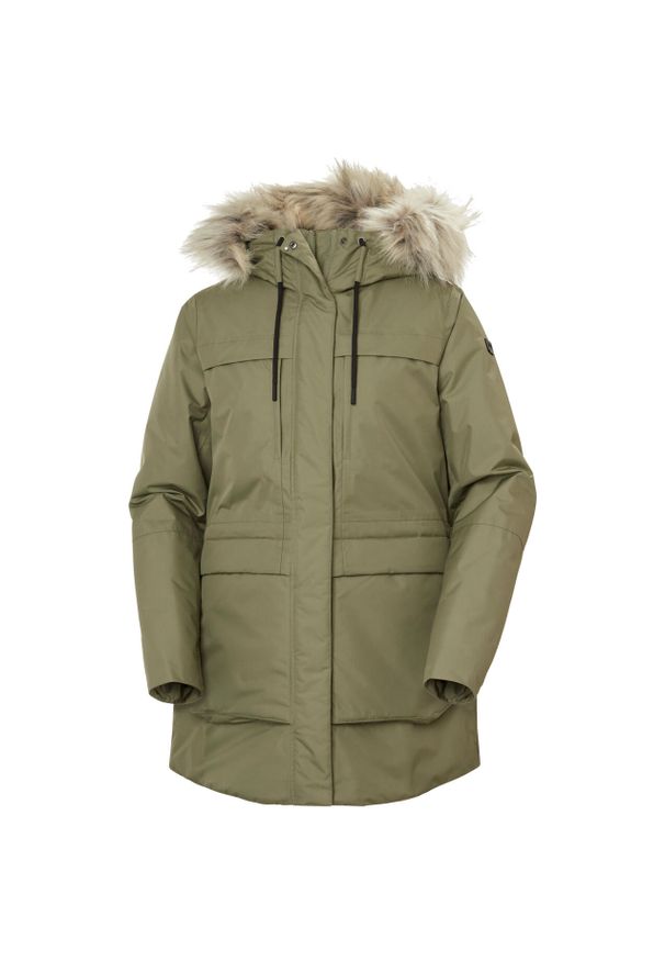 Parka dla kobiet Helly Hansen Coastal. Kolor: zielony. Sezon: zima. Sport: narciarstwo