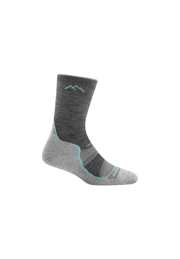 DARN TOUGH - Damskie skarpety Light Hiker Lightweight Cushion Micro Crew Women. Kolor: szary. Materiał: wełna. Sport: outdoor