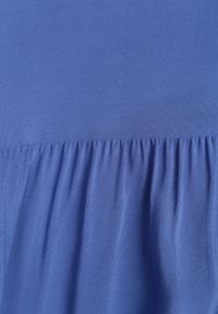 Born2be - Niebieska Rozkloszowana Sukienka z Bawełny na Ramiączkach Zasea. Okazja: na co dzień, na randkę. Typ kołnierza: dekolt w kształcie V. Kolor: niebieski. Materiał: bawełna. Długość rękawa: na ramiączkach. Styl: elegancki, casual #7