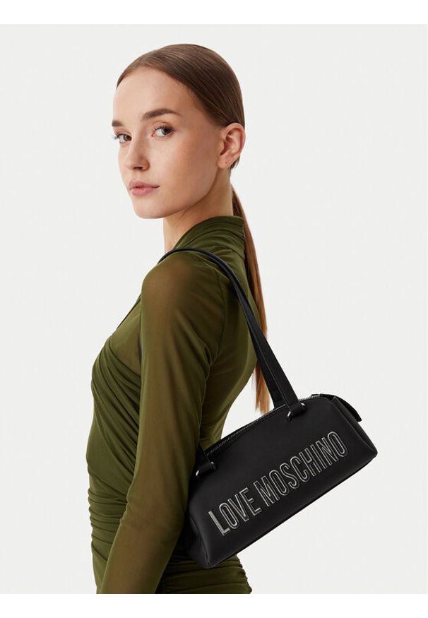 Love Moschino - LOVE MOSCHINO Torebka Bold Love JC4184PP1PKD000B Czarny. Kolor: czarny. Materiał: skórzane