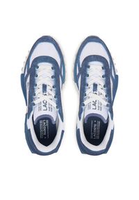 Lacoste Sneakersy Elite Active 51SMA0142 Niebieski. Kolor: niebieski. Materiał: skóra, zamsz #2