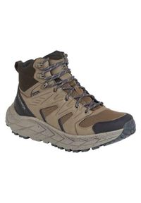 Buty trekkingowe męskie Karrimor BUTYKESTRELMIDK1108BRN. Wysokość cholewki: za kostkę. Zapięcie: sznurówki. Kolor: brązowy. Materiał: syntetyk, materiał, tkanina. Szerokość cholewki: normalna. Sport: turystyka piesza #1