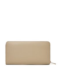TOMMY HILFIGER - Tommy Hilfiger Duży Portfel Damski Th Icon Lrg Za AW0AW17744 Beżowy. Kolor: beżowy. Materiał: skóra #3