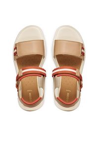 Geox Sandały D Flextride S D65BSC 05415 C5A6B Brązowy. Kolor: brązowy. Materiał: skóra #5