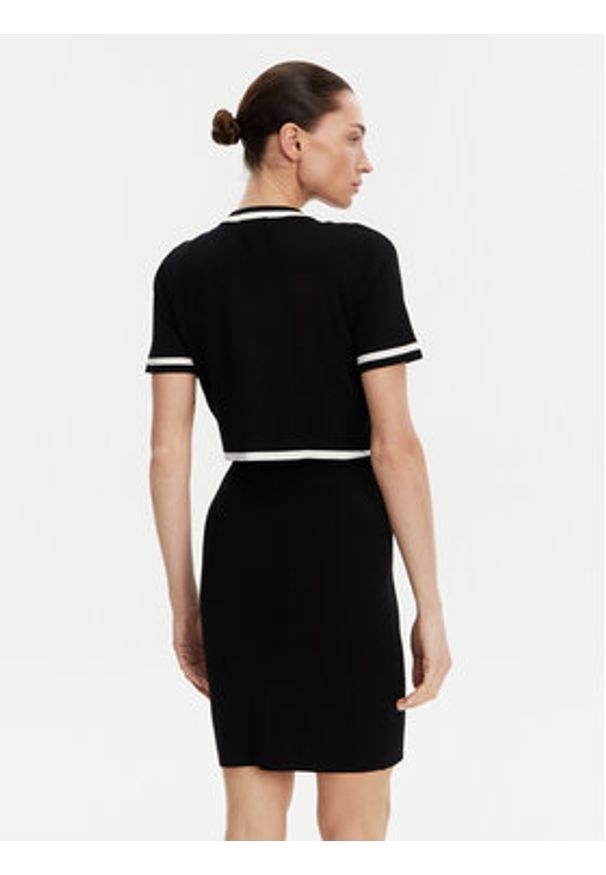 Morgan Sukienka dzianinowa 251-RMBIBI Czarny Slim Fit. Kolor: czarny. Materiał: syntetyk