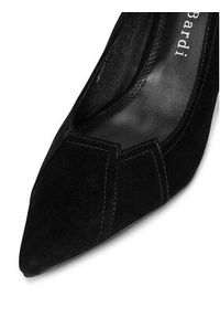 Sergio Bardi Czółenka WFA2532-8Z-SB Czarny. Kolor: czarny. Materiał: skóra, zamsz. Obcas: na szpilce #7