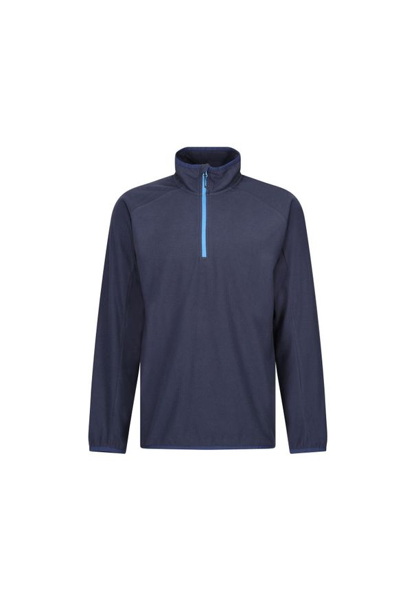 Regatta - Męski Polar Navigate Half Zip Fleece. Kolor: niebieski. Materiał: polar. Sezon: zima. Styl: sportowy. Sport: turystyka piesza