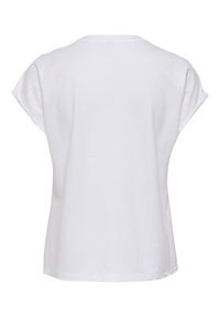 only - ONLY T-Shirt Jany 15372108 Biały Regular Fit. Kolor: biały. Materiał: syntetyk #3