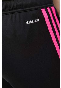 adidas Performance spodnie treningowe Tiro 23 kolor czarny z aplikacją. Kolor: czarny. Materiał: skóra, materiał. Wzór: aplikacja. Sport: fitness #4