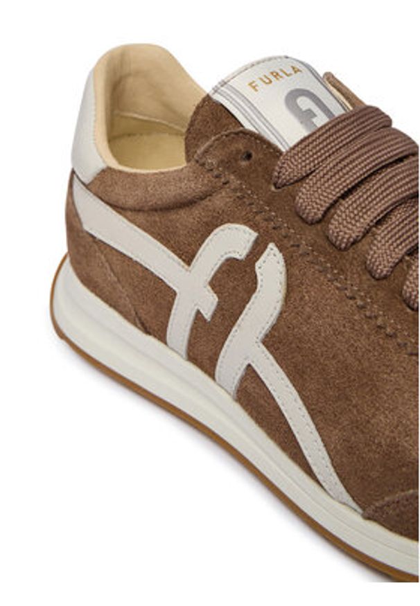 Furla Sneakersy Retro' YK56RET BX0580 PT 5339S Szary. Kolor: szary. Materiał: zamsz, skóra