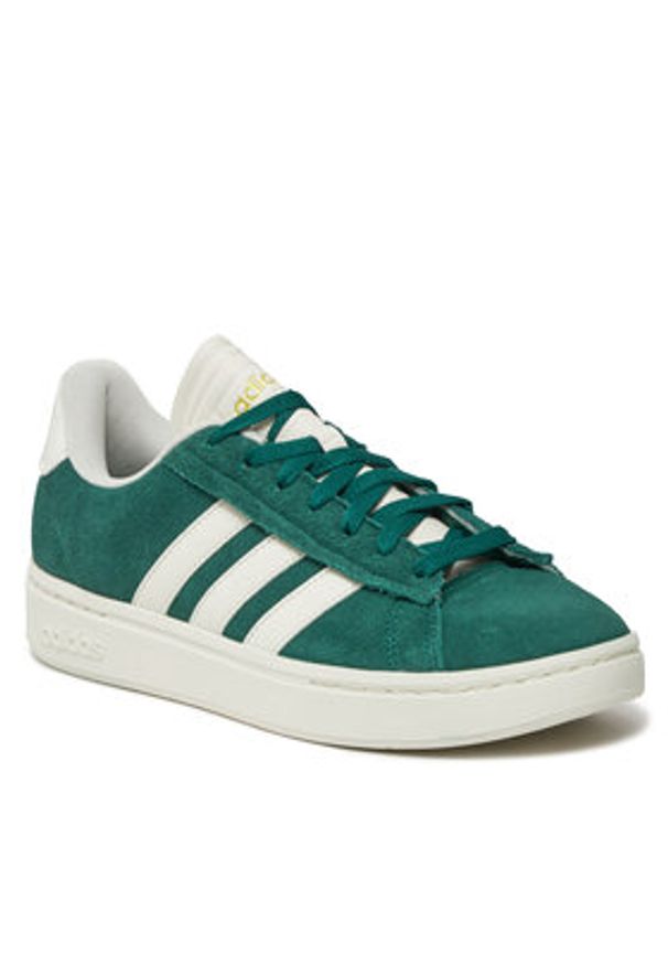 Adidas - adidas Sneakersy Grand Court Alpha IE1451 Zielony. Kolor: zielony. Materiał: skóra