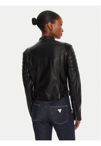 Guess Kurtka z imitacji skóry W5YL19 WHDS0 Czarny Regular Fit. Kolor: czarny. Materiał: skóra #2