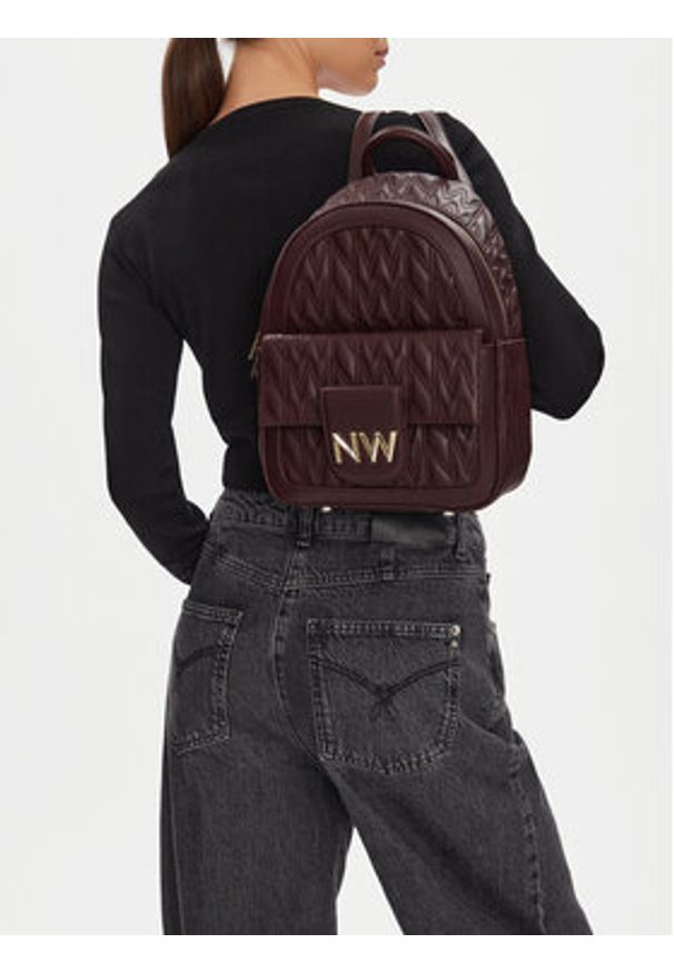 Nine West Plecak CEO-Astoria-Aura-LX10163 Brązowy. Kolor: brązowy. Materiał: materiał, syntetyk
