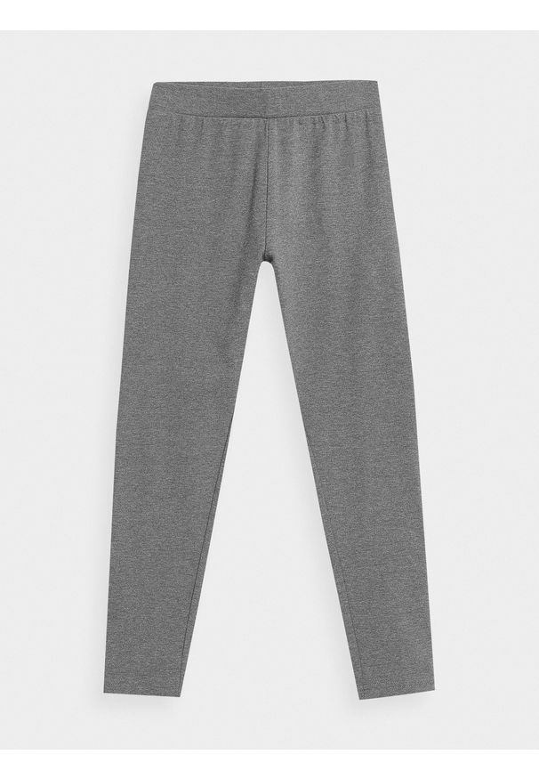 4f - 4F Legginsy dzianinowe dziewczęce 164 (13-14 lat). Okazja: na co dzień. Kolor: szary. Materiał: dzianina. Sezon: lato. Styl: casual