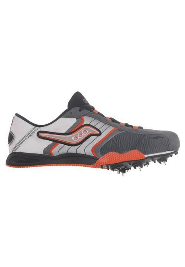 Buty do biegania męskie Saucony Static Spike 2. Zapięcie: sznurówki. Kolor: wielokolorowy. Materiał: materiał, syntetyk, tkanina. Szerokość cholewki: normalna