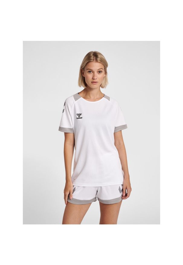Damski jersey Hummel Lead. Kolor: biały. Materiał: jersey. Wzór: nadruk. Sport: piłka ręczna