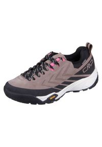 Buty trekkingowe damskie CMP Mintaka Wmn WP. Kolor: czarny, brązowy, wielokolorowy. Materiał: guma, syntetyk, tkanina, materiał. Styl: sportowy