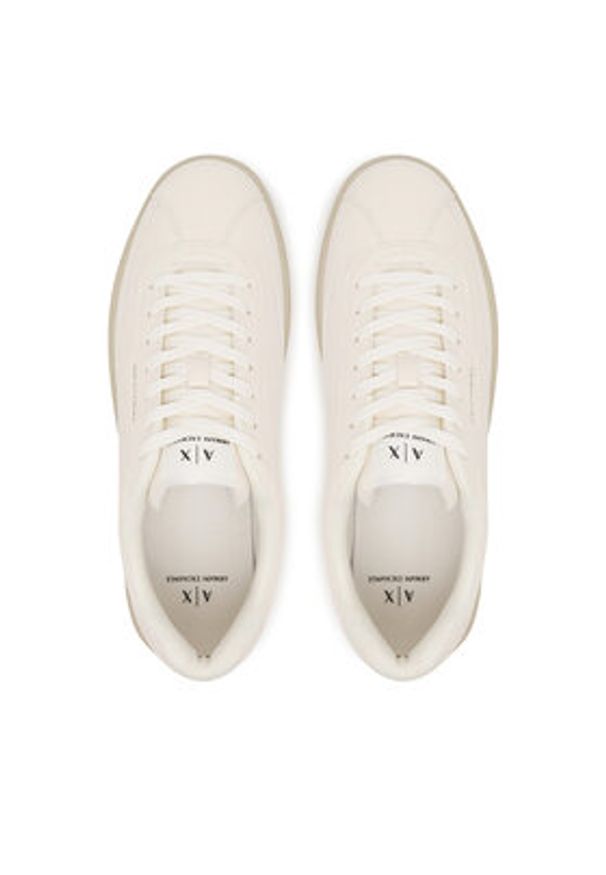 Armani Exchange Sneakersy XM001689 AF17351 U0009 Écru. Materiał: skóra