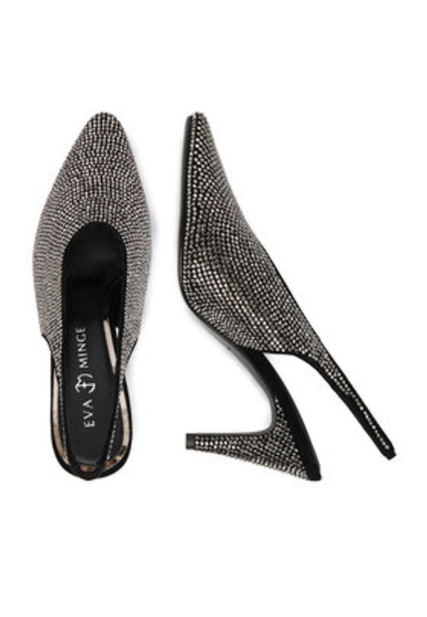 Eva Minge Czółenka EO-LYRA-LT1993-8-1 Czarny. Kolor: czarny. Materiał: syntetyk, skóra