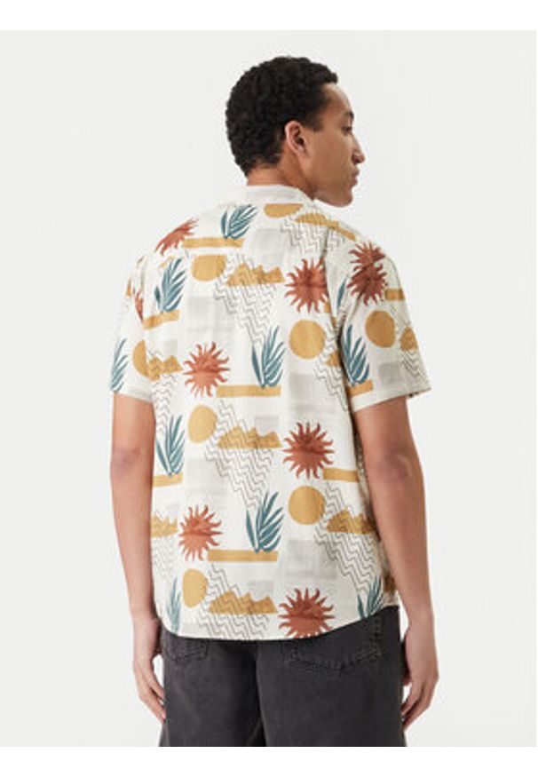 RVCA Koszula Anytime AVYWT00489 Écru Regular Fit. Kolor: kremowy. Materiał: bawełna, wiskoza