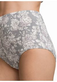 bonprix - Figi z wysoką talią (4 pary). Kolor: szary #2