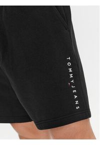 Tommy Jeans Szorty sportowe Linear DM0DM18480 Czarny Regular Fit. Kolor: czarny. Materiał: bawełna. Styl: sportowy #4