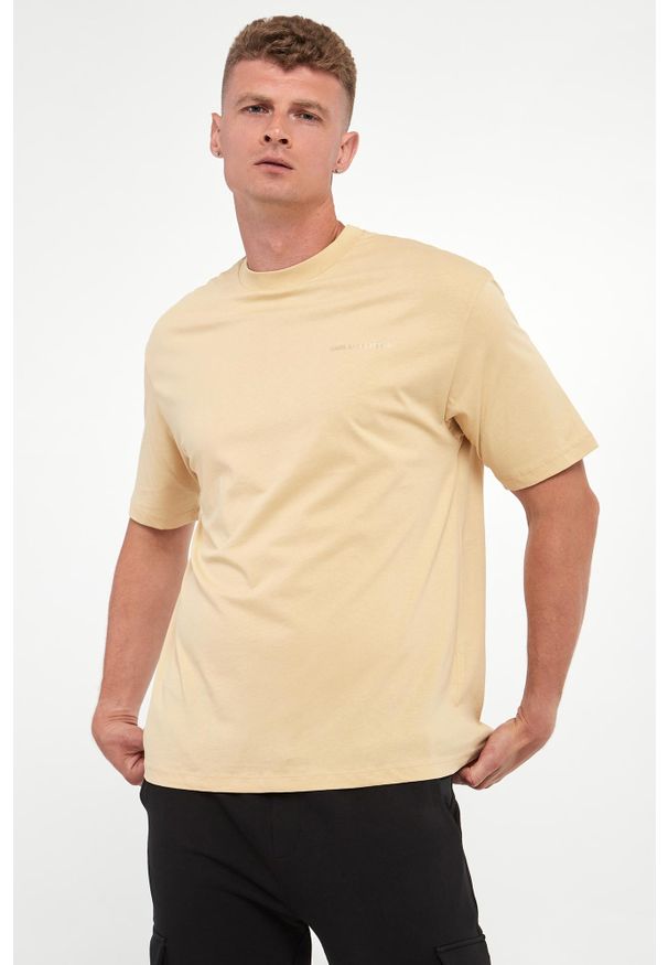 Karl Lagerfeld - T-shirt męski z logo KARL LAGERFELD