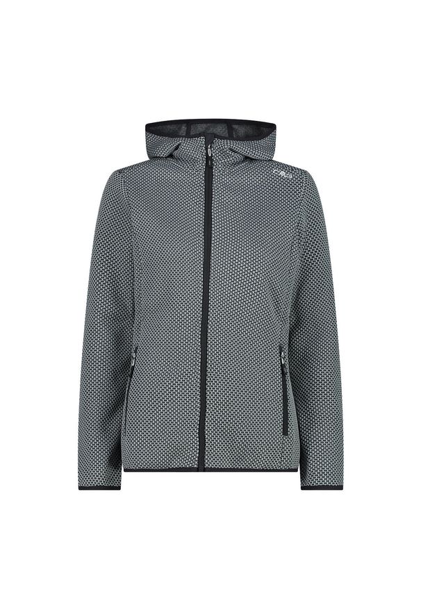 Polar z kapturem dla kobiet CMP. Typ kołnierza: kaptur. Kolor: czarny. Materiał: polar. Sport: turystyka piesza