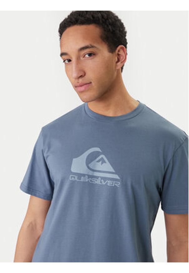 Quiksilver T-Shirt Ev Comp Logo EQYZT08182 Niebieski Regular Fit. Kolor: niebieski. Materiał: bawełna