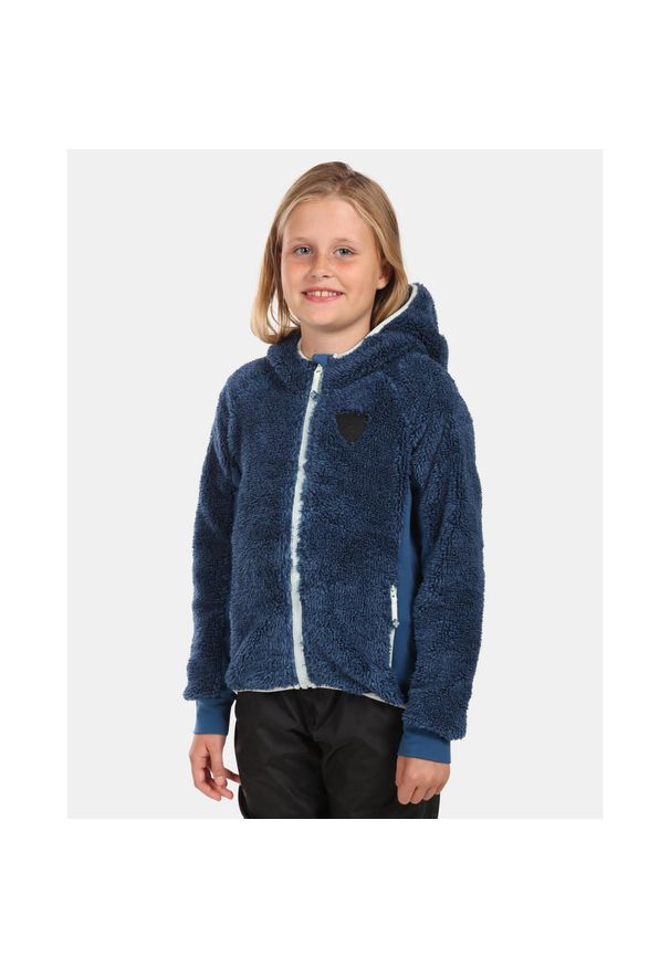 Kilpi NORKA-JG dziewczyny ciepłe sweatshirt. Kolor: niebieski