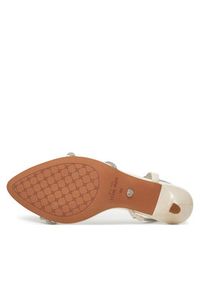 Nine West Sandały R25SS019000 Écru. Kolor: kremowy. Materiał: materiał #2