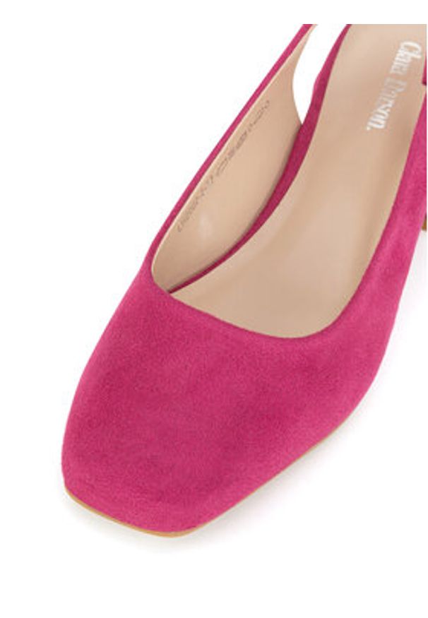 Clara Barson Czółenka LH2002-2 Różowy. Kolor: różowy. Materiał: materiał