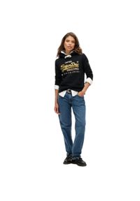 Bluza turystyczna damska Superdry Embellished. Kolor: czarny. Materiał: poliester, bawełna