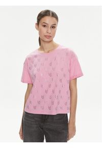 Liu Jo T-Shirt Moda M/C MA4326 J5904 Różowy Relaxed Fit. Kolor: różowy. Materiał: bawełna #1