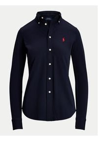 Polo Ralph Lauren Koszula 211924258012 Granatowy Slim Fit. Typ kołnierza: polo. Kolor: niebieski. Materiał: bawełna #3